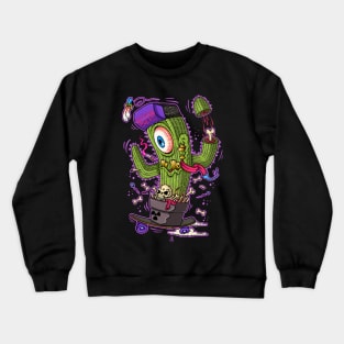 skater cactus Crewneck Sweatshirt